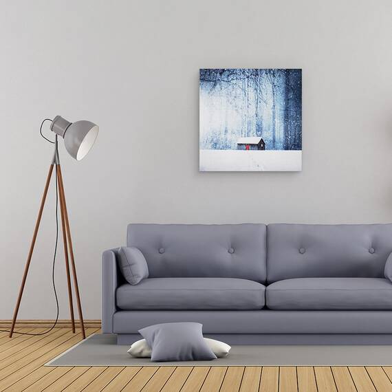 Tablou Canvas - Iarna, Marime: 60 x 60 cm - 2- Roveli