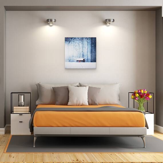 Tablou Canvas - Iarna, Marime: 60 x 60 cm - 3- Roveli