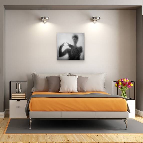 Tablou Canvas - Inima Peste Cap, Marime: 60 x 60 cm - 3- Roveli