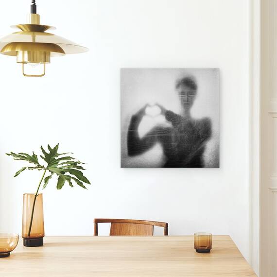 Tablou Canvas - Inima Peste Cap, Marime: 60 x 60 cm - 4- Roveli