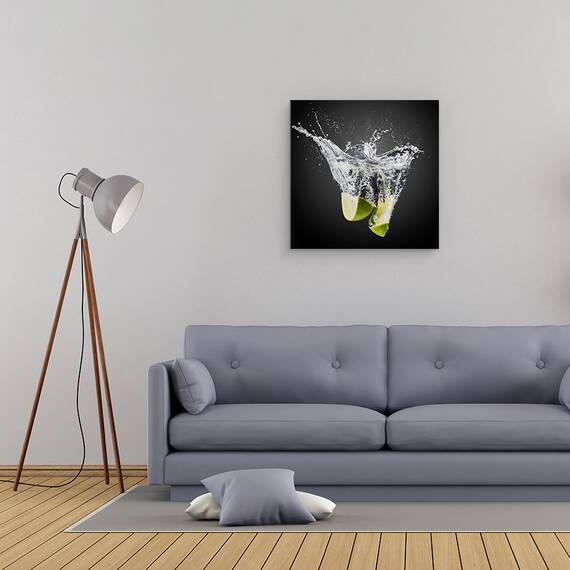 Tablou Canvas - Lamai Verzi Proaspete, Marime: 60 x 60 cm - 2- Roveli