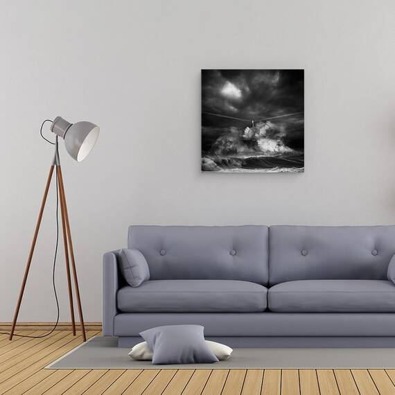 Tablou Canvas - Muro Time, Marime: 60 x 60 cm - 2- Roveli
