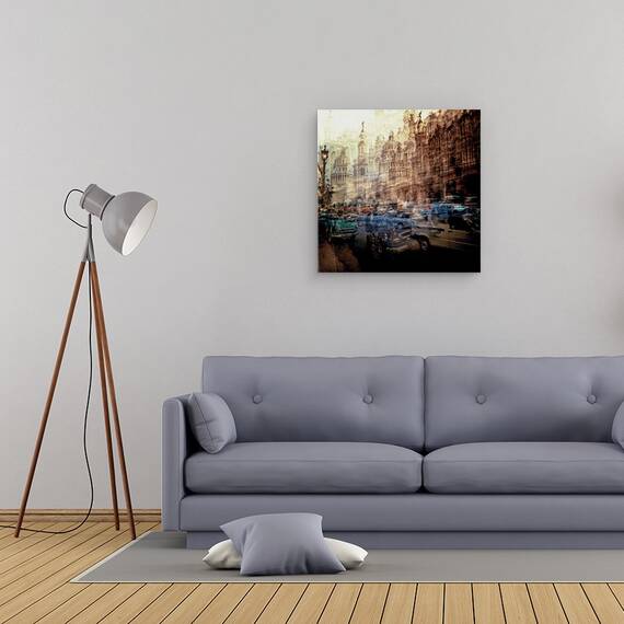 Tablou Canvas - Ora De Varf - Gran Teatro De La Habana, Marime: 60 x 60 cm - 2- Roveli