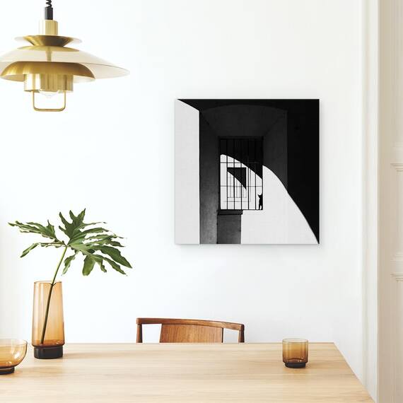 Tablou Canvas - Pisica Neagra, Marime: 60 x 60 cm - 4- Roveli