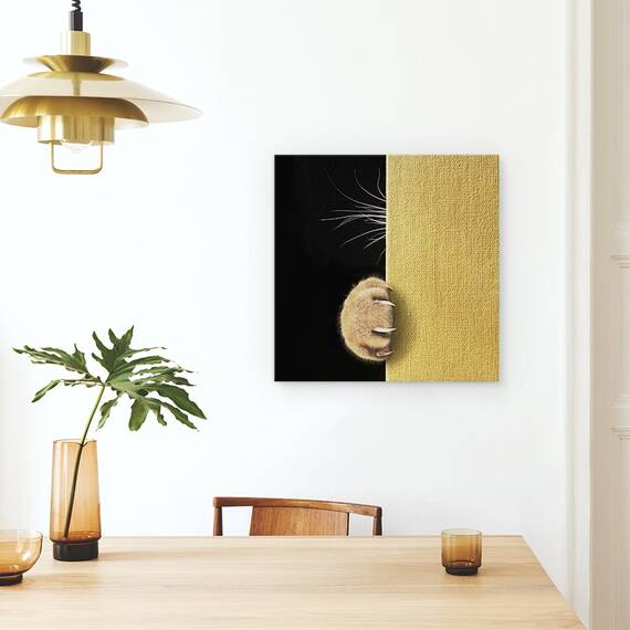 Tablou Canvas - Pisica Timida, Marime: 60 x 60 cm - 4- Roveli
