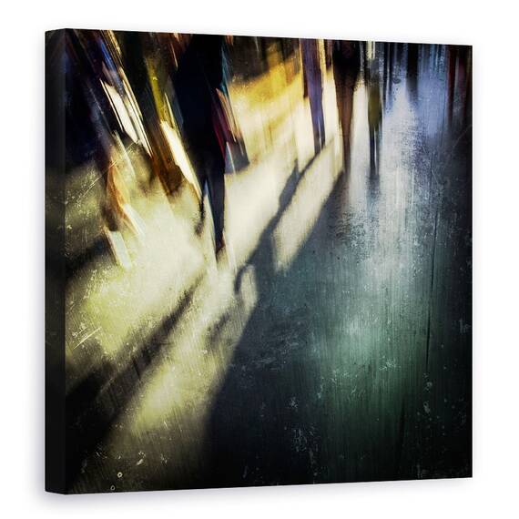 Tablou Canvas - Plimbare De Seara Prin Centrul Orasului, Marime: 60 x 60 cm - - Roveli
