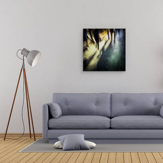 Tablou Canvas - Plimbare De Seara Prin Centrul Orasului, Marime: 60 x 60 cm - 2- Roveli