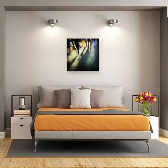 Tablou Canvas - Plimbare De Seara Prin Centrul Orasului, Marime: 60 x 60 cm - 3- Roveli