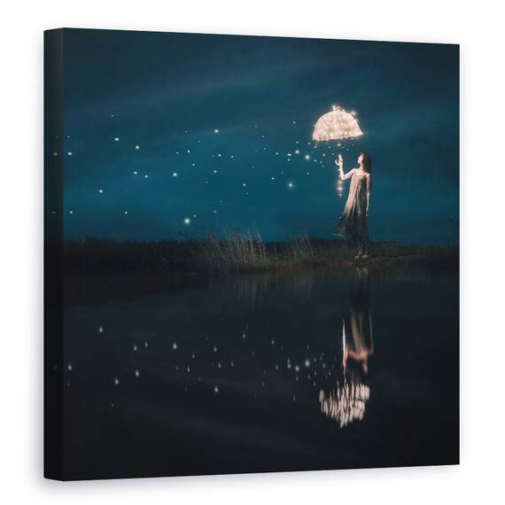 Tablou Canvas - Ploaie De Stele, Marime: 60 x 60 cm - - Roveli