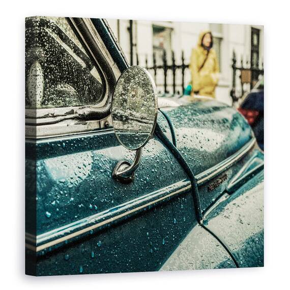 Tablou Canvas - Ploaie In Londra, Marime: 60 x 60 cm - - Roveli