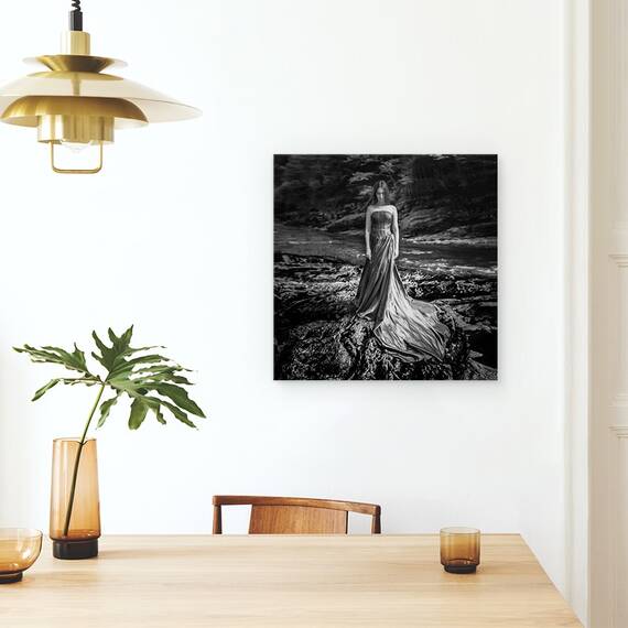 Tablou Canvas - Portret Alb-Negru, Marime: 60 x 60 cm - 4- Roveli