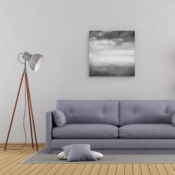 Tablou Canvas - Saizeci De Nuante De Gri, Marime: 60 x 60 cm - 2- Roveli