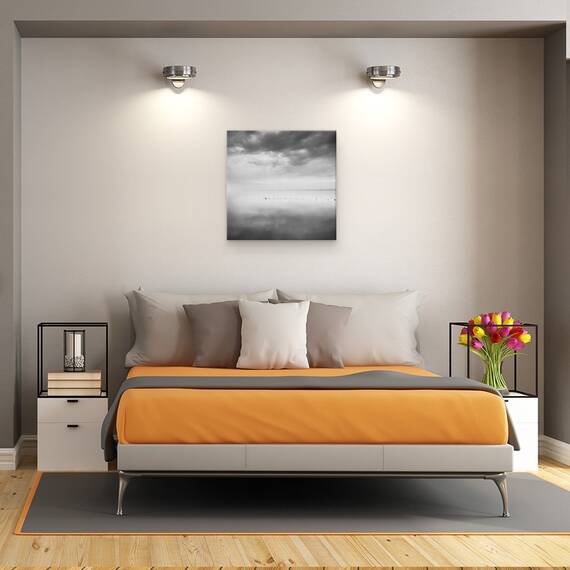 Tablou Canvas - Saizeci De Nuante De Gri, Marime: 60 x 60 cm - 3- Roveli