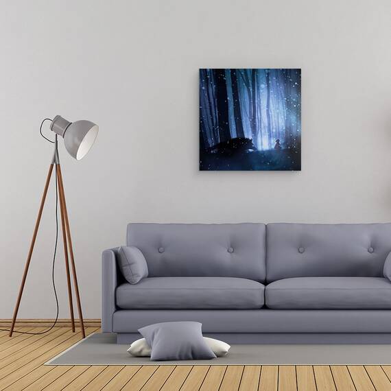 Tablou Canvas - Scufita Rosie, Marime: 60 x 60 cm - 2- Roveli