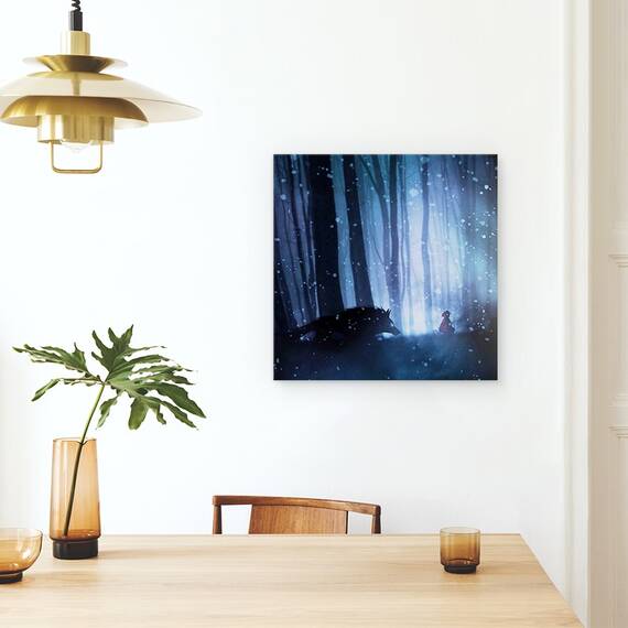 Tablou Canvas - Scufita Rosie, Marime: 60 x 60 cm - 4- Roveli