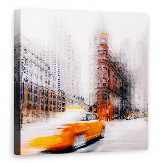 Tablou Canvas - Taxi, Marime: 60 x 60 cm - - Roveli
