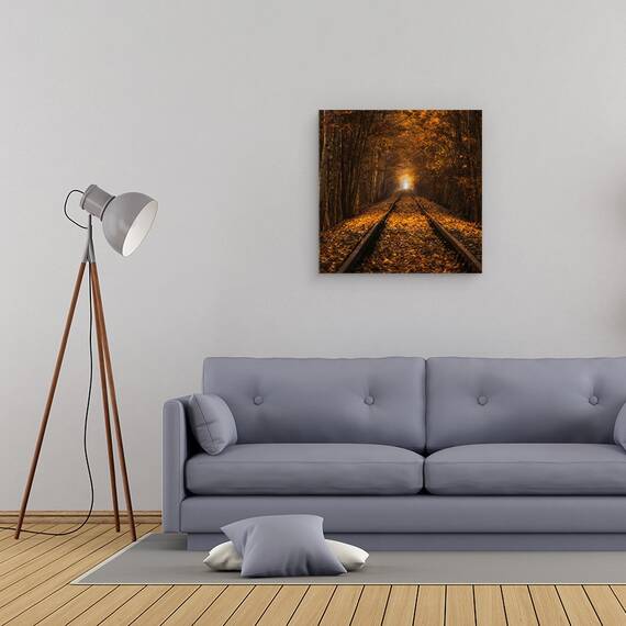 Tablou Canvas - Tunelul Toamnei, Marime: 60 x 60 cm - 2- Roveli