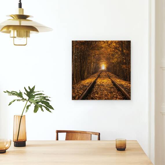 Tablou Canvas - Tunelul Toamnei, Marime: 60 x 60 cm - 4- Roveli