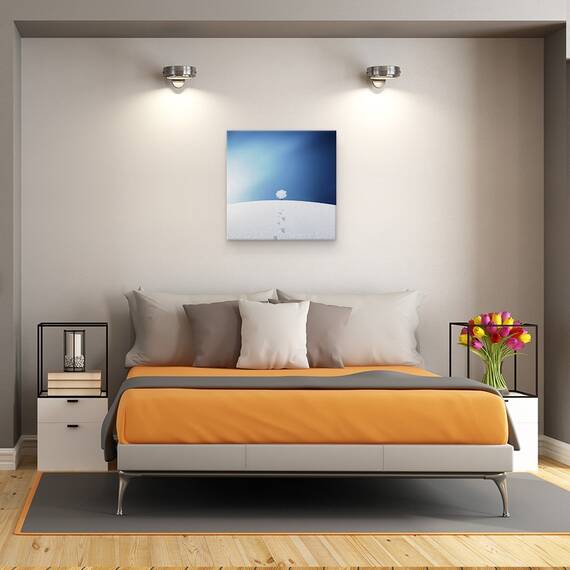 Tablou Canvas - Un Copac In Camp, Marime: 60 x 60 cm - 3- Roveli