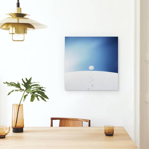 Tablou Canvas - Un Copac In Camp, Marime: 60 x 60 cm - 4- Roveli