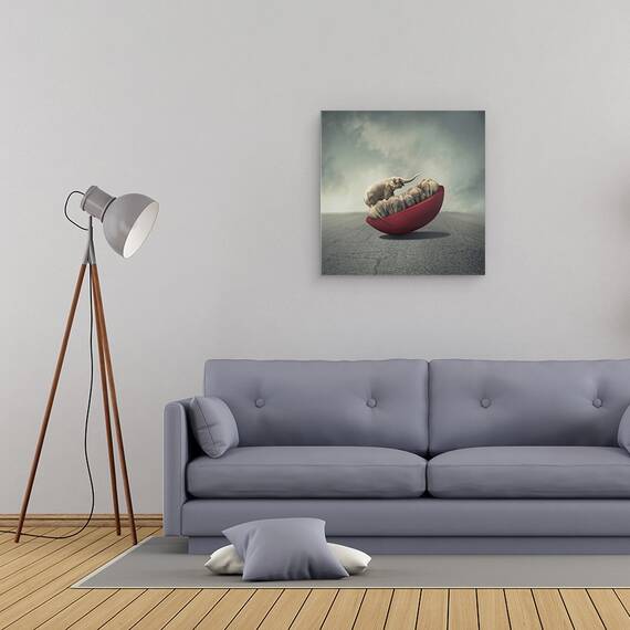Tablou Canvas - Viata Presupune Echilibru, Marime: 60 x 60 cm - 2- Roveli