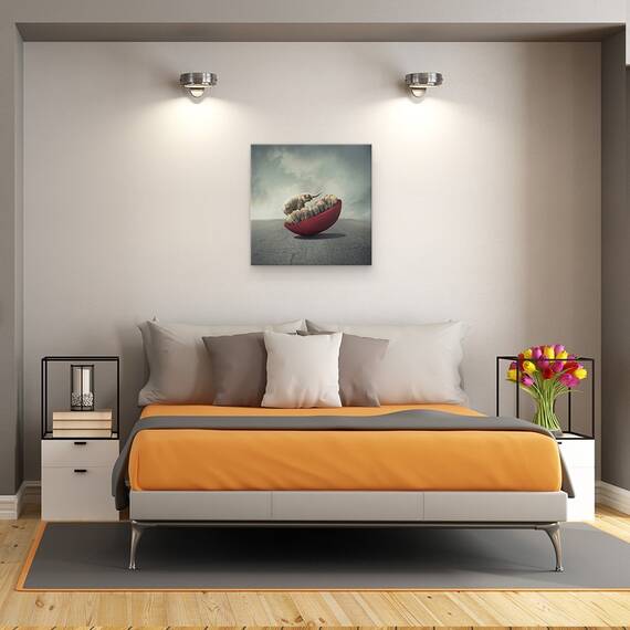 Tablou Canvas - Viata Presupune Echilibru, Marime: 60 x 60 cm - 3- Roveli