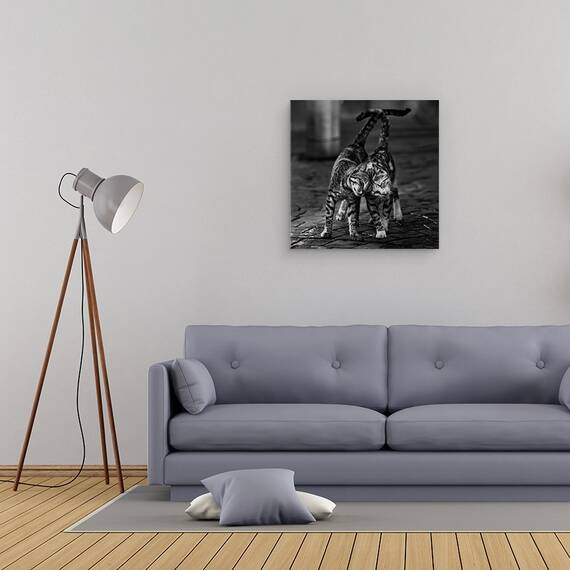Tablou Canvas - Alb-Negru, Marime: 60 x 60 cm - 2- Roveli