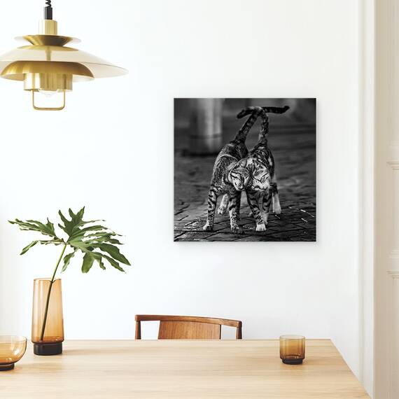 Tablou Canvas - Alb-Negru, Marime: 60 x 60 cm - 4- Roveli