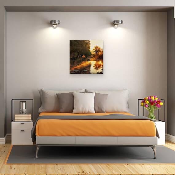 Tablou Canvas - Cand Peisajul Picteaza Cu Lumina, Marime: 60 x 60 cm - 3- Roveli