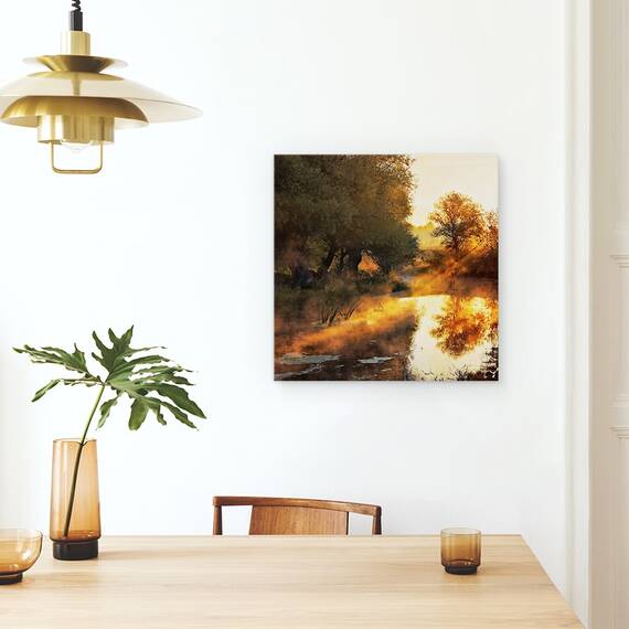 Tablou Canvas - Cand Peisajul Picteaza Cu Lumina, Marime: 60 x 60 cm - 4- Roveli