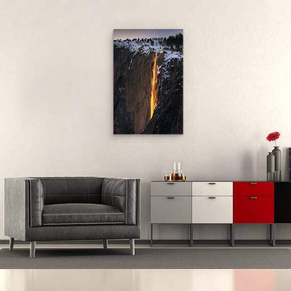 Tablou Canvas - Cascada De Foc, Marime: 40 x 60 cm - 2- Roveli