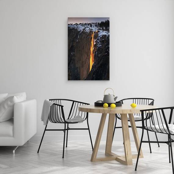 Tablou Canvas - Cascada De Foc, Marime: 40 x 60 cm - 4- Roveli