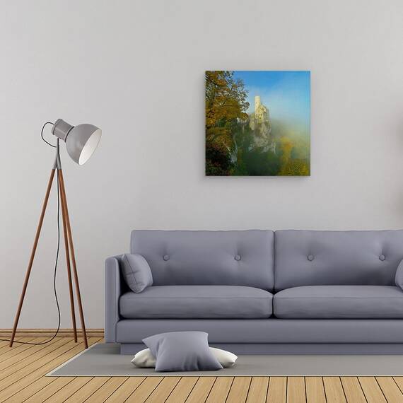 Tablou Canvas - Castelul Lichtenstein, Marime: 60 x 60 cm - 2- Roveli