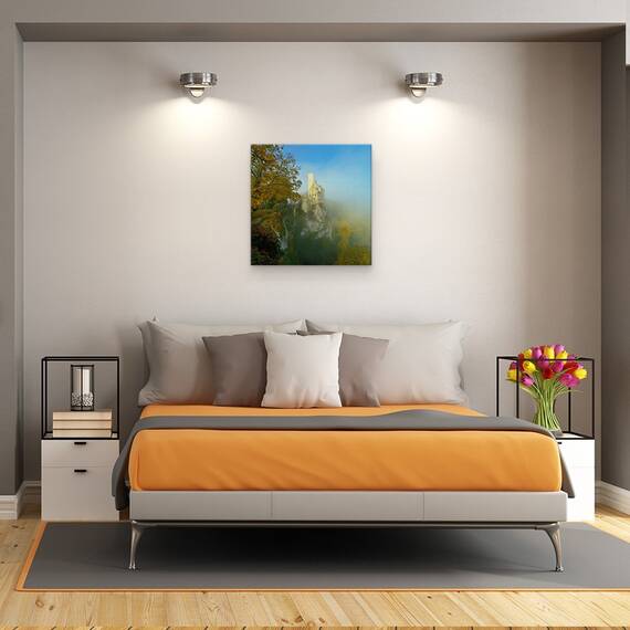Tablou Canvas - Castelul Lichtenstein, Marime: 60 x 60 cm - 3- Roveli