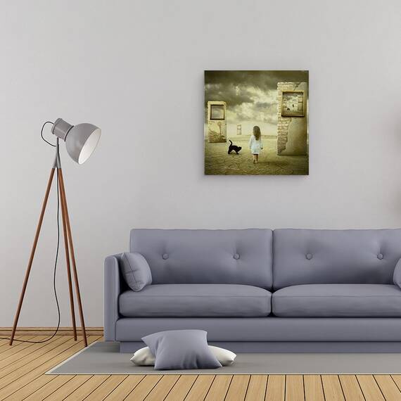 Tablou Canvas - Cheia Schelet, Marime: 60 x 60 cm - 2- Roveli