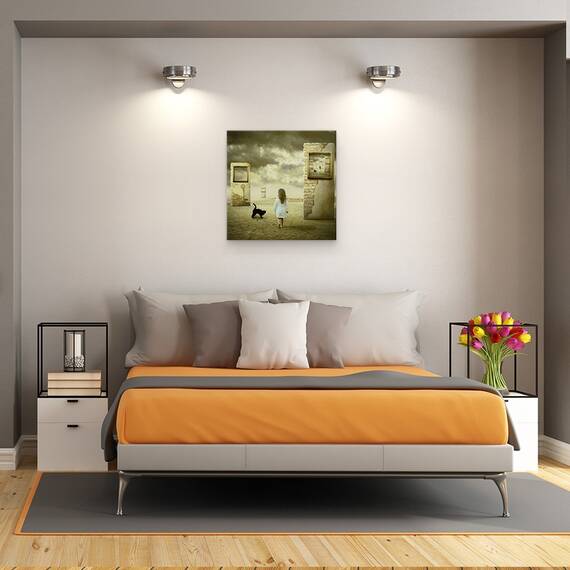 Tablou Canvas - Cheia Schelet, Marime: 60 x 60 cm - 3- Roveli