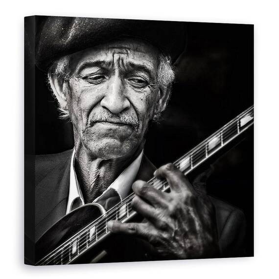 Tablou Canvas - Chitaristul, Marime: 60 x 60 cm - - Roveli