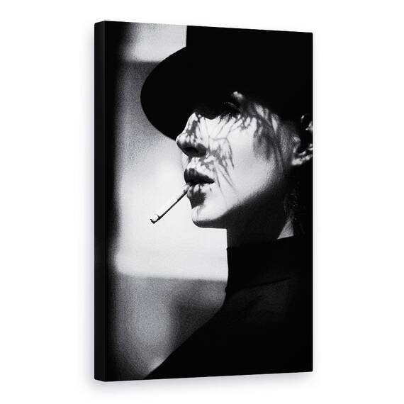 Tablou Canvas - Doamna In Negru, Marime: 40 x 60 cm - - Roveli