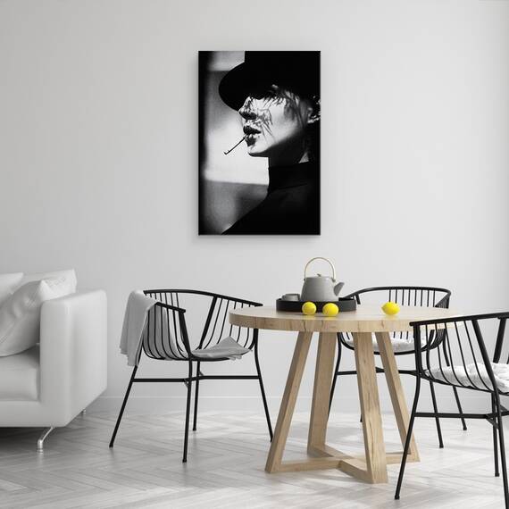 Tablou Canvas - Doamna In Negru, Marime: 40 x 60 cm - 4- Roveli