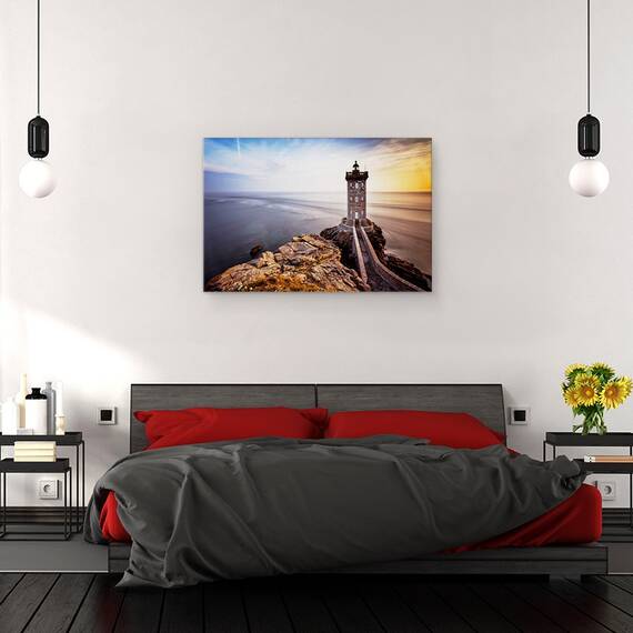 Tablou Canvas - Farul Kermorvan, Marime: 40 x 60 cm - 3- Roveli