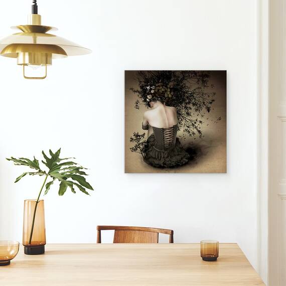 Tablou Canvas - Fata Parfumata In Noapte, Marime: 60 x 60 cm - 4- Roveli