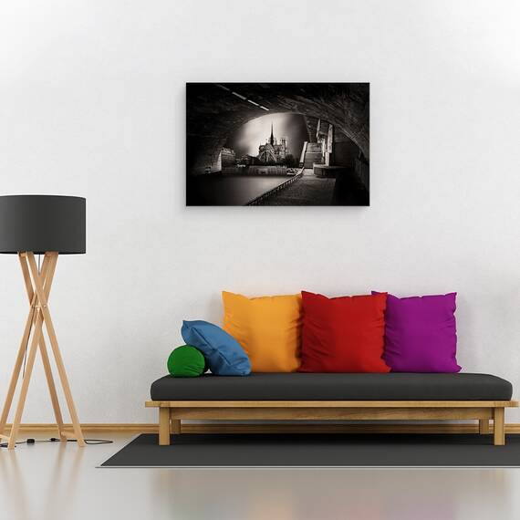 Tablou Canvas - La Mijloc Curge Sena, Marime: 40 x 60 cm - 2- Roveli