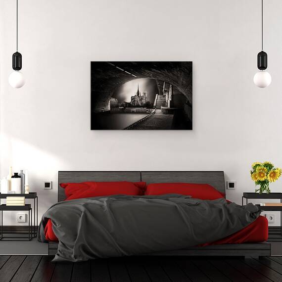 Tablou Canvas - La Mijloc Curge Sena, Marime: 40 x 60 cm - 3- Roveli