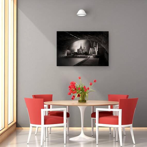 Tablou Canvas - La Mijloc Curge Sena, Marime: 40 x 60 cm - 4- Roveli