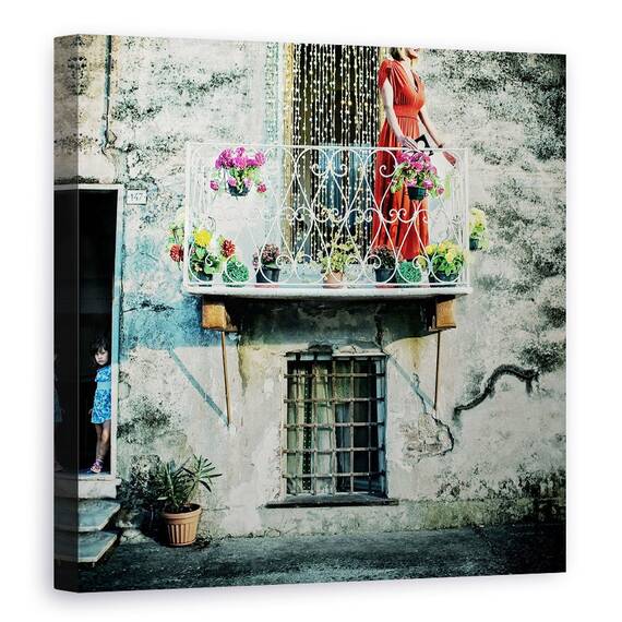 Tablou Canvas - Lanturi De Aur, Marime: 60 x 60 cm - - Roveli