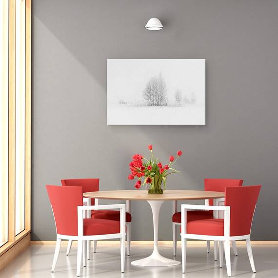 Tablou Canvas - Mesteceni De Iarna, Marime: 40 x 60 cm - 4- Roveli