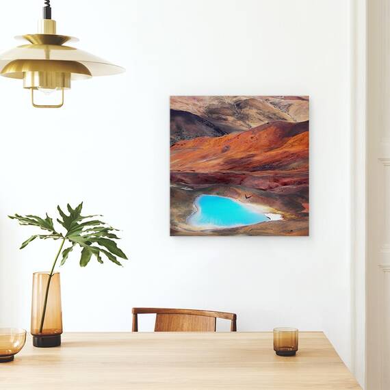 Tablou Canvas - O Inima Albastra, Marime: 60 x 60 cm - 4- Roveli