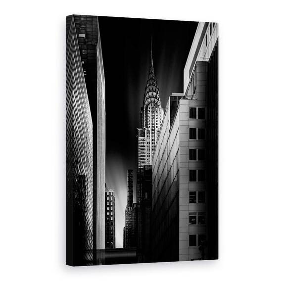 Tablou Canvas - Oras Intunecat, Marime: 40 x 60 cm - - Roveli