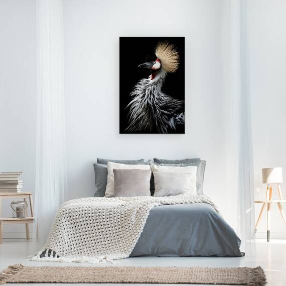 Tablou Canvas - Portretul Macaralei Incoronate, Marime: 40 x 60 cm - 3- Roveli