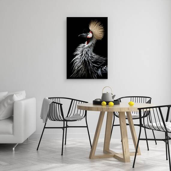 Tablou Canvas - Portretul Macaralei Incoronate, Marime: 40 x 60 cm - 4- Roveli